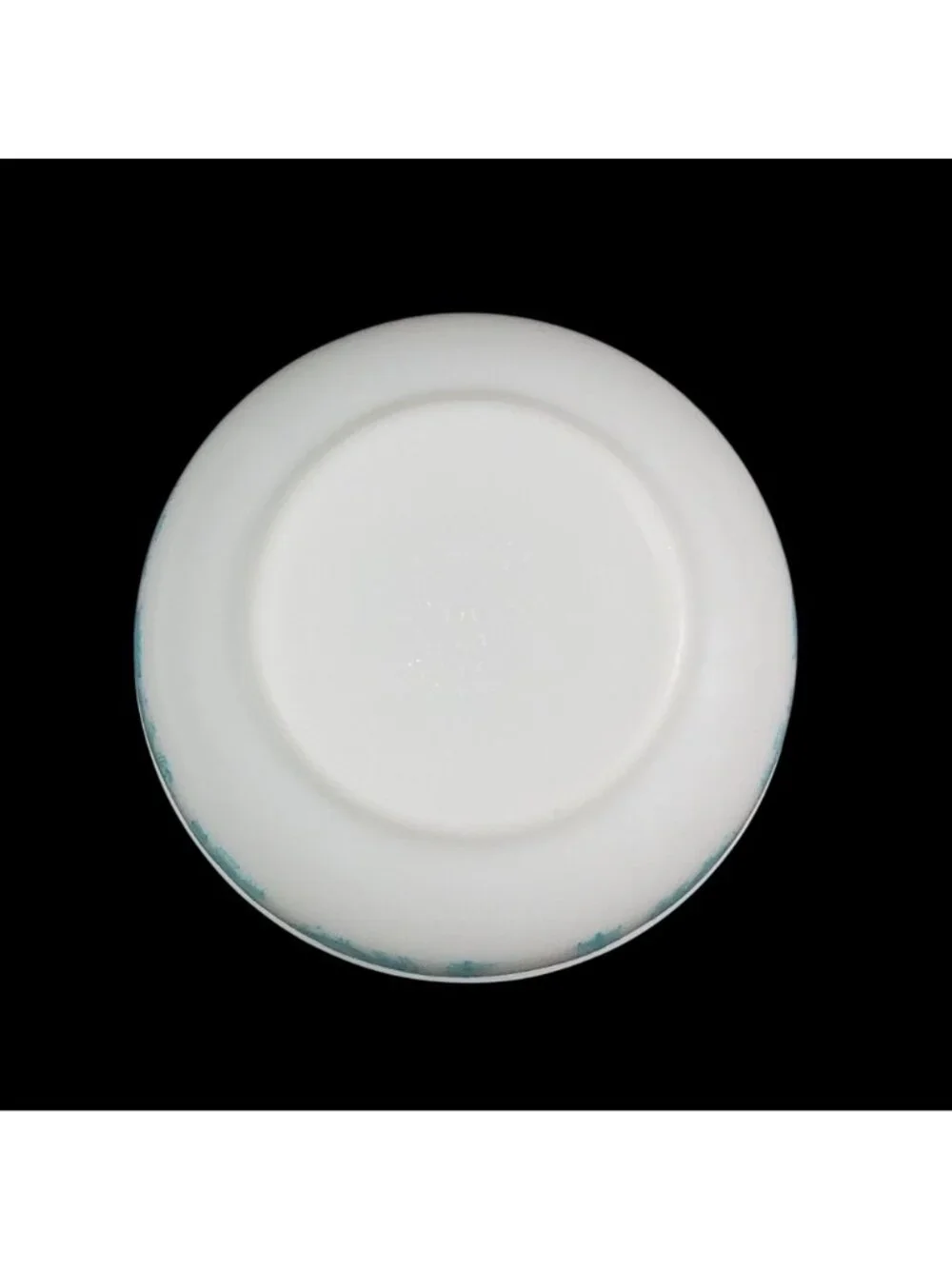 Vtg Pyrex 403 AMISH Butterprint Mixing Bowl 2.5 Quart White Turquoise Aqua MCM